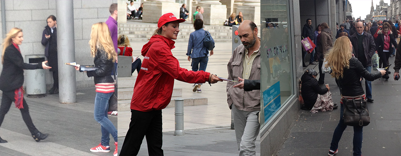 Hand to Hand Distribution in London